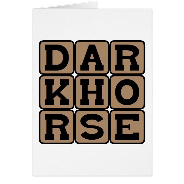 Dark Horse, Onbekend Persoon (Voorkant)