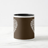 Dark Hot Chocolate Cocaca Love Mok (Midden)