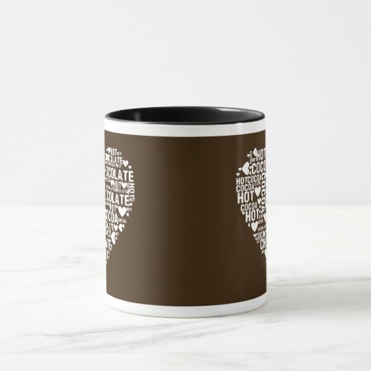 Dark Hot Chocolate Cocaca Love Mok (Midden)