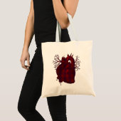Dark Human Heart Bag Tote Bag (Voorkant (product))