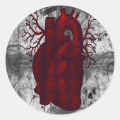 Dark Human Heart Sticker (Voorkant)