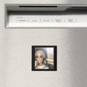 Dark Humor Doll Smoking Selfie Parodie Magneet (Insitu (Vaatwasser))