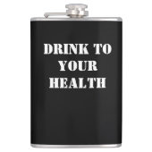 Dark Humor Flask by Skullnskin / J. H. Thornton Heupfles (Voorkant)