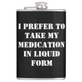 Dark Humor Flask by Skullnskin / J. H. Thornton Heupfles (Voorkant)