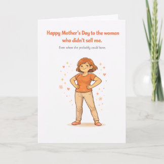 Dark Humor Mother's Day Card – Didn't Sell Me Kaart