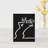 Dark Humor Sarcasm Funny Quote Witty Irony Office  Kaart (Gele Bloem)