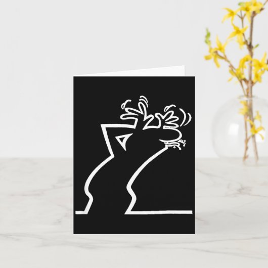 Dark Humor Sarcasm Funny Quote Witty Irony Office  Kaart (Gele Bloem)