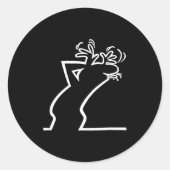 Dark Humor Sarcasm Funny Quote Witty Irony Office Ronde Sticker (Voorkant)