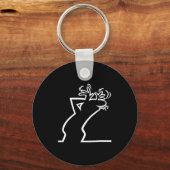 Dark Humor Sarcasm Funny Quote Witty Irony Office Sleutelhanger (Voorkant)