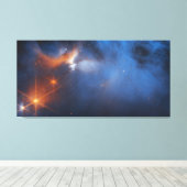 Dark Icy Molecular Cloud | JWST Canvas Afdruk (Insitu (Houten vloer))
