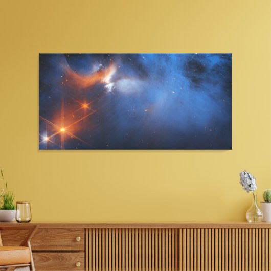 Dark Icy Molecular Cloud | JWST Canvas Afdruk (Insitu (Woonkamer))
