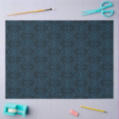 Dark Indigo Blue  Damask Tissuepapier (Craft)