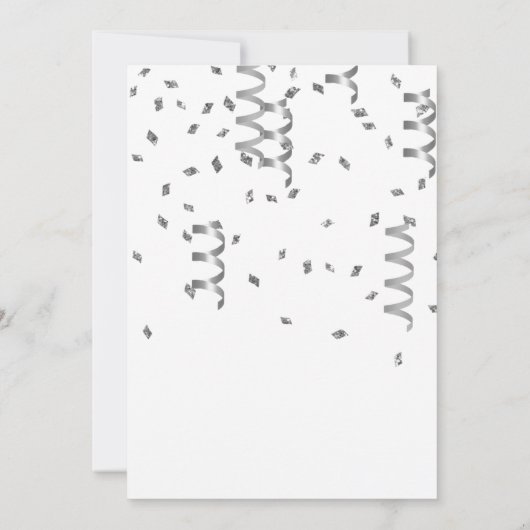 Dark Iridescent Balloons Birthday Party Kaart (Achterkant)