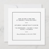 Dark Iridescent Balloons Birthday Party Kaart (Achterkant)