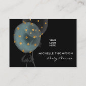 Dark Iridescent Balloons Event Coordinator Busine Visitekaartje (Voorkant)