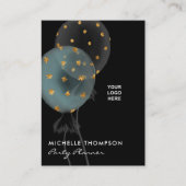 Dark Iridescent Balloons Event Coordinator Visitekaartje (Voorkant)