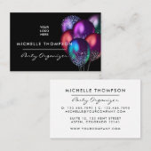 Dark Iridescent Balloons Event Industry Visitekaartje (Voorkant / Achterkant)