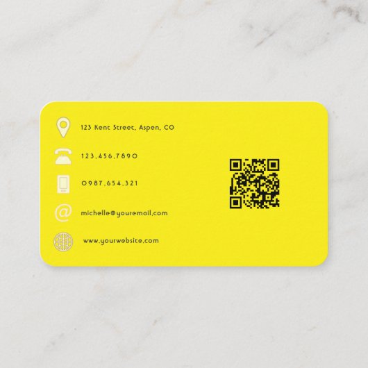 Dark Iriscent Ballons Event Industry QR-code Visitekaartje (Achterkant)