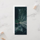 Dark Ivy Leaf Natuur Foto Kaart (Voorkant / Achterkant in situ)