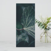 Dark Ivy Leaf Natuur Foto Kaart (Staand voorkant)