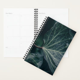 Dark Ivy Leaf Natuur Foto Planner