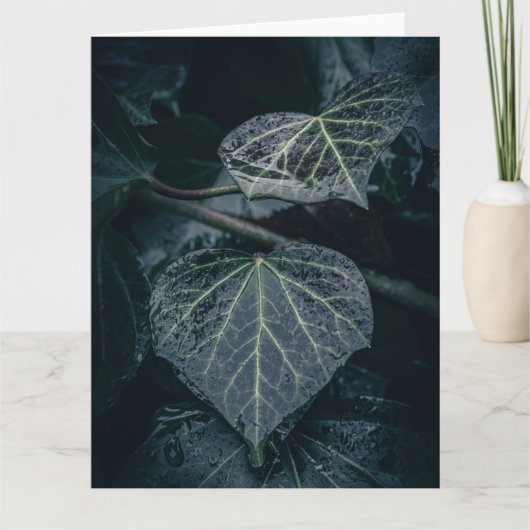 Dark Ivy Natuur Foto Kaart (Voorkant)