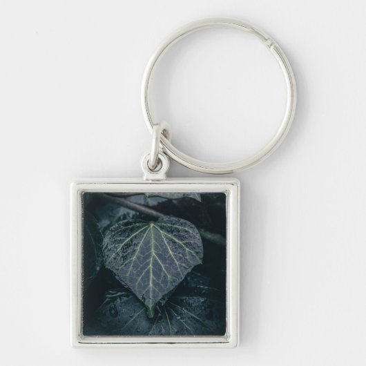Dark Ivy Natuur Foto Sleutelhanger (Voorkant)