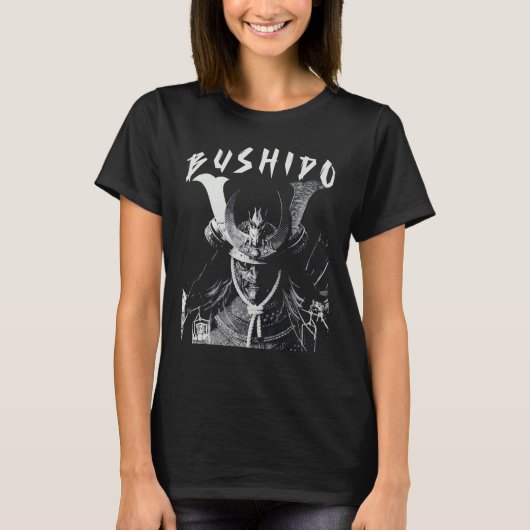 Dark Japanese Ghost Samurai Warrior Bushido Way Ae T-shirt (Voorkant)