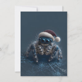 Dark Jumping Spider Christmas Cards Feestdagenkaart
