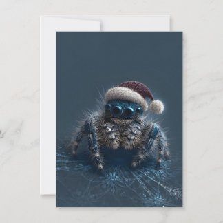 Dark Jumping Spider Christmas Cards Feestdagenkaart