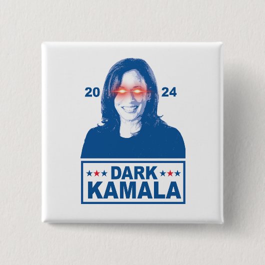 Dark Kamala 2024 Vierkante Button 5,1 Cm (Voorkant)