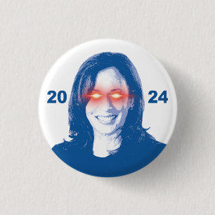 Dark Kamala Harris 2024 Ronde Button 3,2 Cm