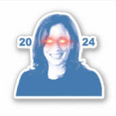 Dark Kamala Harris 2024 Sticker (Voorkant)