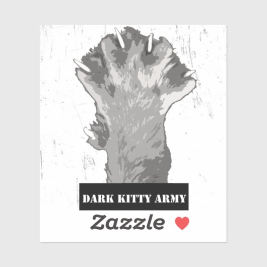 Dark Kat Army Vinyl Sticker (Vel)
