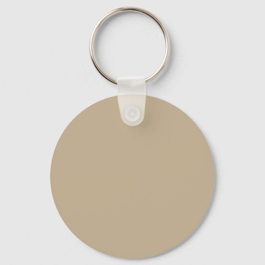 Dark Khaki C3B091 Kleur - Optie om naam toe te voe Sleutelhanger (Voorkant)