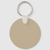 Dark Khaki C3B091 Kleur - Optie om naam toe te voe Sleutelhanger (Achterkant)
