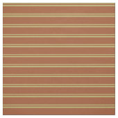 Dark Khaki & Sienna Lined/Striped Pattern Stof (Swatch)