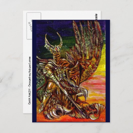 DARK KNIGHT BRIEFKAART (Voorkant / Achterkant)