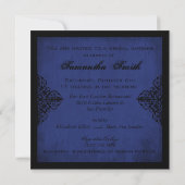 Dark Knight BRS Invitation Square Kaart (Achterkant)