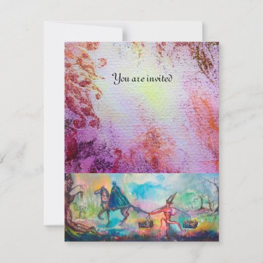 Dark Knight Devil Treasure Blue Paars Kaart (Voorkant)