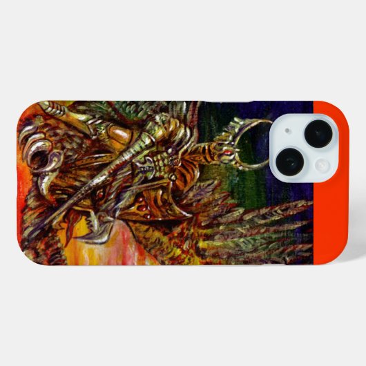 DARK KNIGHT EN DRAGON Fantasy Case-Mate iPhone Case (Achterkant (horizontaal))