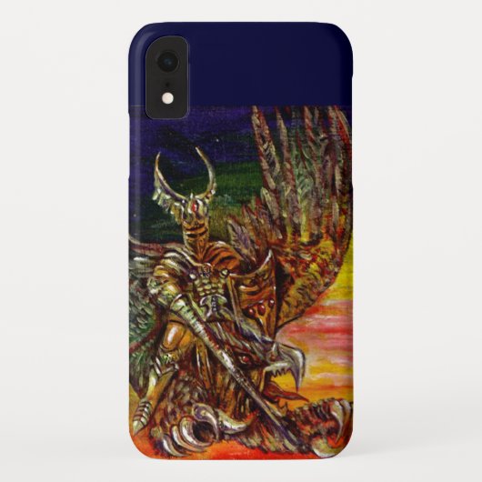 DARK KNIGHT EN DRAGON Fantasy Case-Mate iPhone Case (Achterkant)