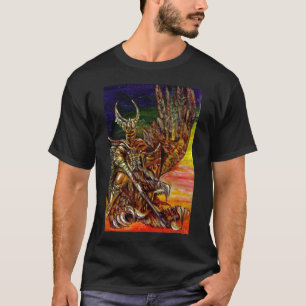 DARK KNIGHT EN DRAGON Fantasy T-shirt