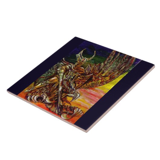 DARK KNIGHT Fantasy Tegeltje (Zijkant)