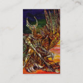 DARK KNIGHT Gold metallic Visitekaartje (Achterkant)