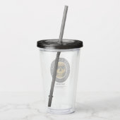 Dark Knight Logo Acryltumbler Acryl Drinkbeker (Achterkant)