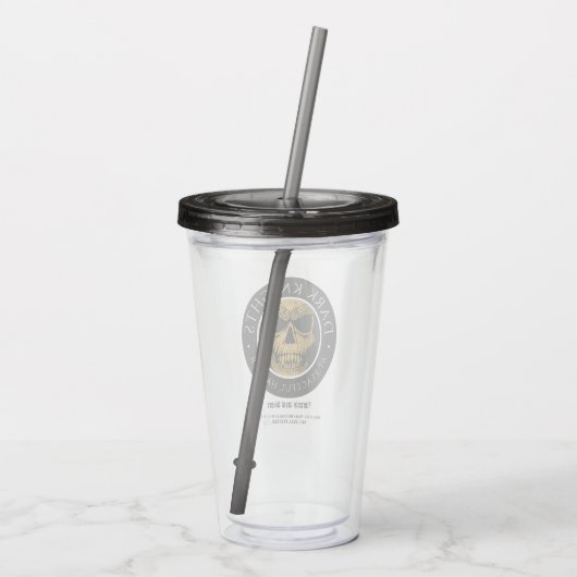 Dark Knight Logo Acryltumbler Acryl Drinkbeker (Achterkant)