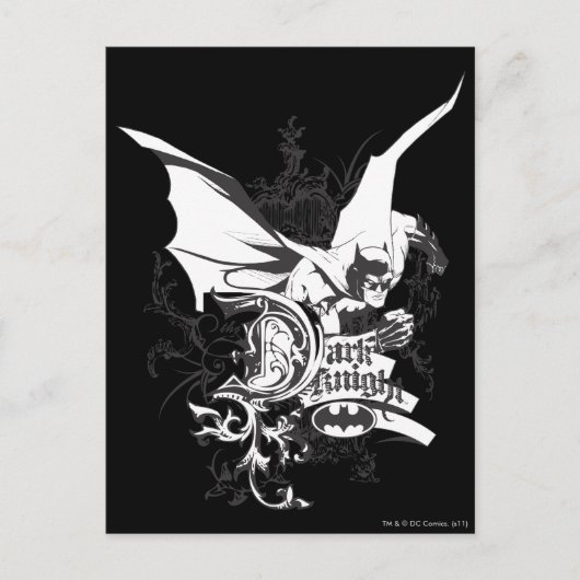 Dark Knight Logo Gedetailleerd Briefkaart (Voorkant)