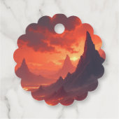 Dark Knight of Flame Bedankjes Labels (Achterkant)