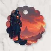 Dark Knight of Flame Bedankjes Labels (Voorkant)